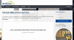 Desktop Screenshot of denkmalneu.com